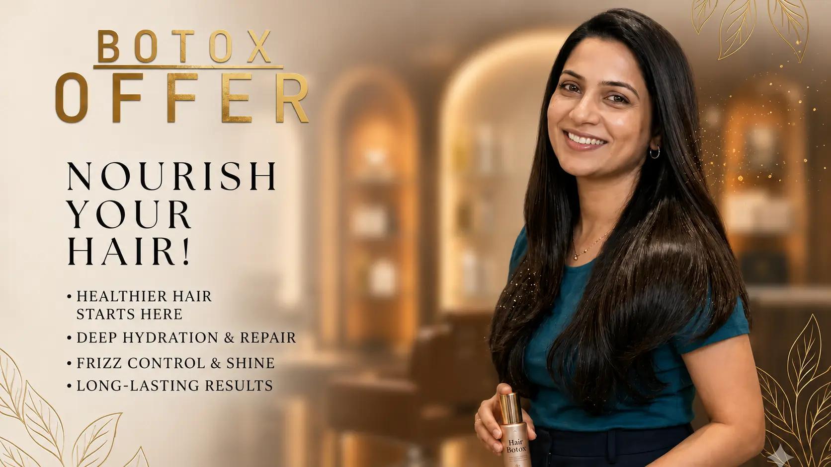 Exclusive salon offers banner for premium hair treatments in Nagpur at Studio Hair Habits